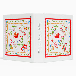 Portuguese valentine's love handkerchiefs  binder