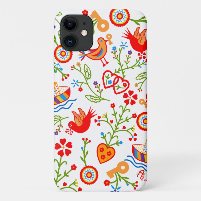 Portuguese valentine's love handkerchiefs  Case-Mate iPhone case (Back)