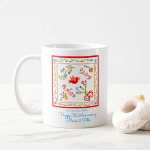 Portuguese valentine's love handkerchiefs  coffee mug