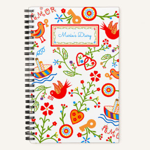 Portuguese valentine's love handkerchiefs  notebook