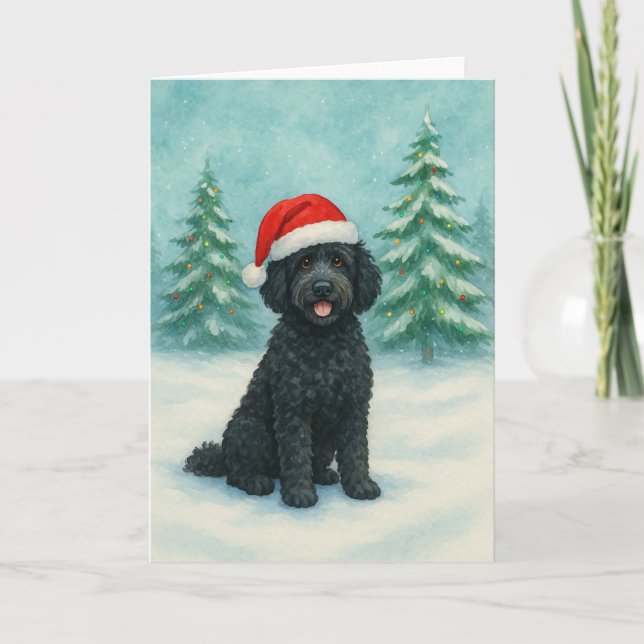 Portuguese Water Dog Card (Front)