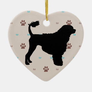 Portuguese Water Dog Ceramic Ornament