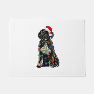 Portuguese Water Dog Christmas Lights Xmas Dog Lov Doormat