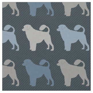 Portuguese Water Dog Fabric