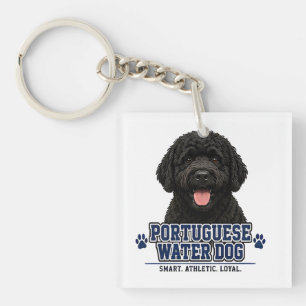 🐾 Portuguese Water Dog Family Pride 🐾 Keychain
