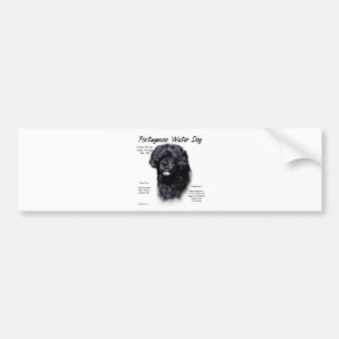 Portuguese Water Dog History Design Bumper Sticker