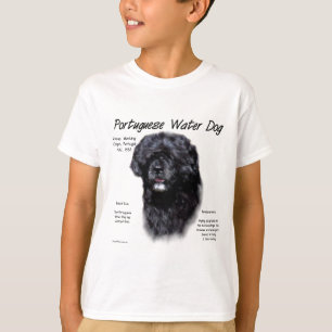 Portuguese Water Dog History Design T-Shirt