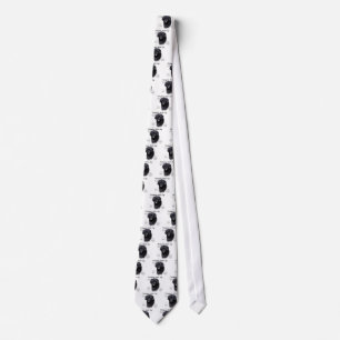 Portuguese Water Dog History Design Tie