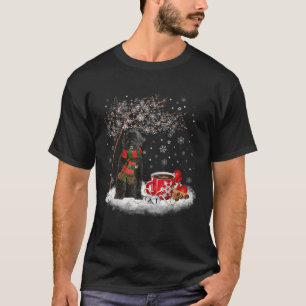Portuguese Water Dog In The Snow Christmas Winter T-Shirt