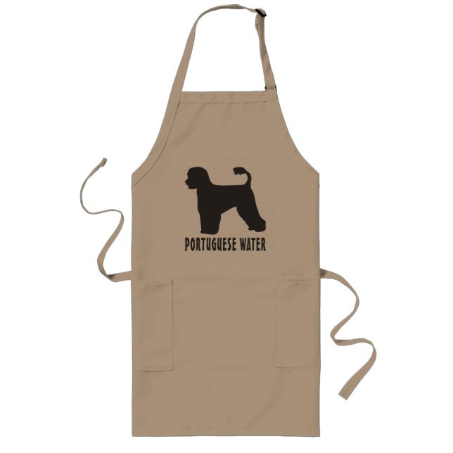 Portuguese Water Dog Long Apron (Front)