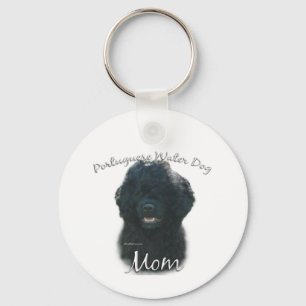 Portuguese Water Dog Mom 2 Keychain