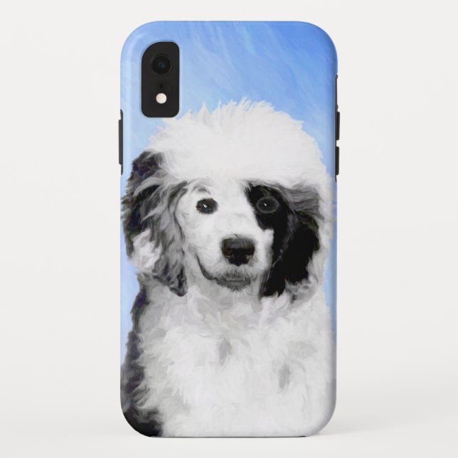 Portuguese Water Dog Painting - Original Dog Art Case-Mate iPhone Case (Back)