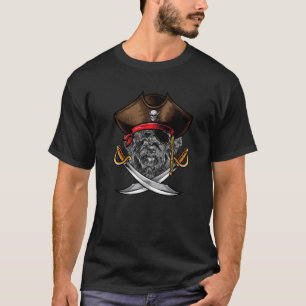 Portuguese Water Dog Pirate Captain Halloween T-Shirt