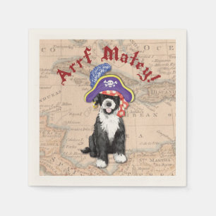 Portuguese Water Dog Pirate Napkin