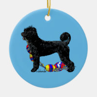 Portuguese Water Dog Retriever With Float Line