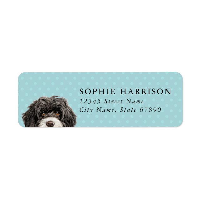 Portuguese Water Dog Return Address Labels (Front)