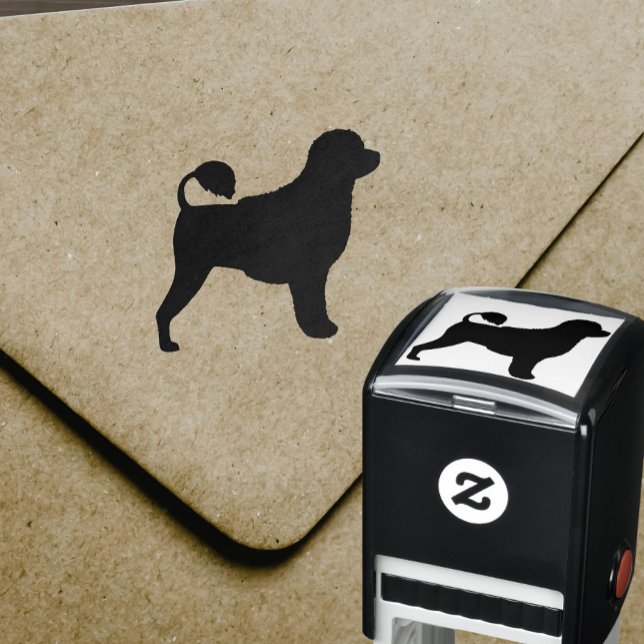 Portuguese Water Dog Silhouette Self-inking Stamp (Creator Uploaded)