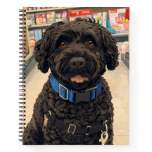 Portuguese Water Dogs Anime Anemi Spiral Notebook