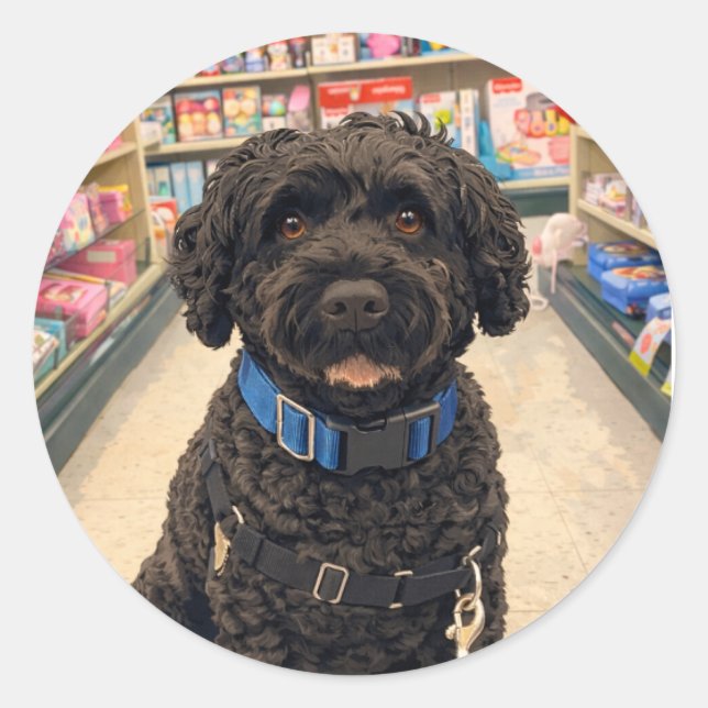 Portuguese Water Dogs Cute Anime Sticker (Devant)