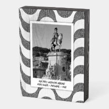 Portuguese Waves cobblestone photo frame