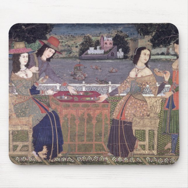 Portuguese women eating a meal, Goa Mouse Pad (Front)