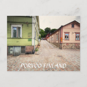 Porvoo Finland Street Scene Postcard