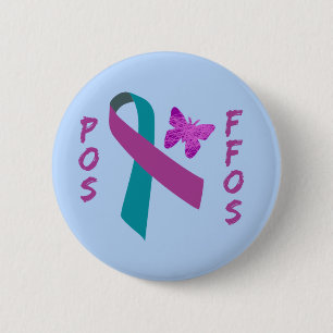 POS-FFOS Suicide Survivors Ribbon & Butterfly 2 Inch Round Button
