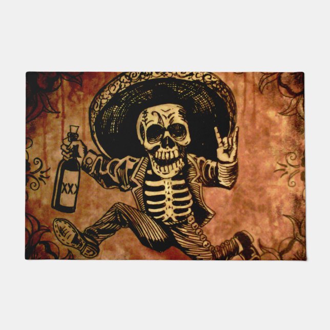 Posada Skeleton Bandit Doormat (Front)