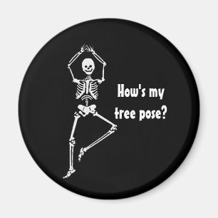 Pose de squelette - Magnet de yoga