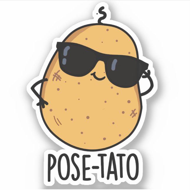 Pose-tato Funny Potato Pun  (Front)