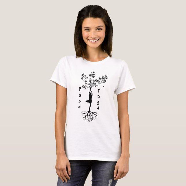 Pose Yoga Women's Basic T-Shirt (Front Full)