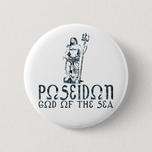 Poseidon 2 Inch Round Button