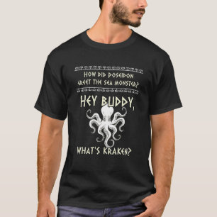Poseidon and Ancient Greek Mythology Monster Histo T-Shirt