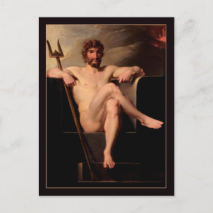Poseidon Enthroned by Heinrich Fuger Postcard
