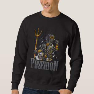 Poseidon God Of The Sea Ancient Greek Mythology Sweatshirt