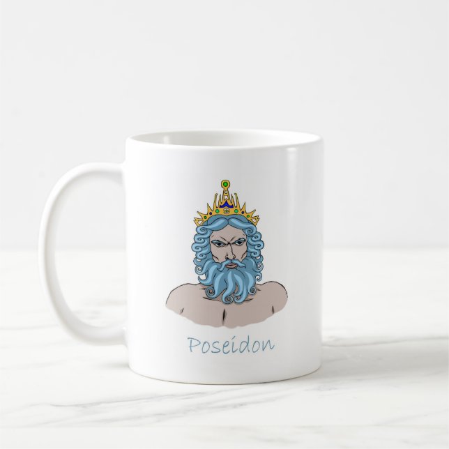 Poseidon - Greek god Coffee Mug (Left)