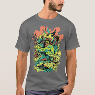 Poseidon Greek Myths Gods & Goddesses Statue Greec T-Shirt
