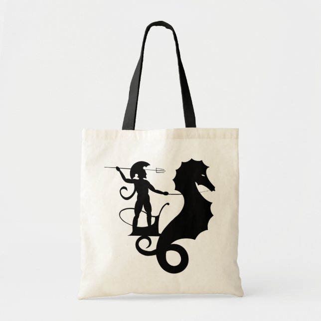 Poseidon, Greek relief design Tote Bag (Front)