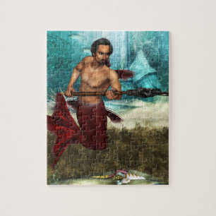 Poseidon Merman Jigsaw Puzzle