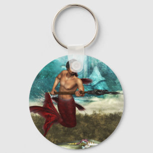 Poseidon Merman Keychain