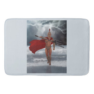 Poseidon Sea God Bath Mat