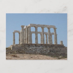 Poseidon Temple at Cape Sounian Postcard