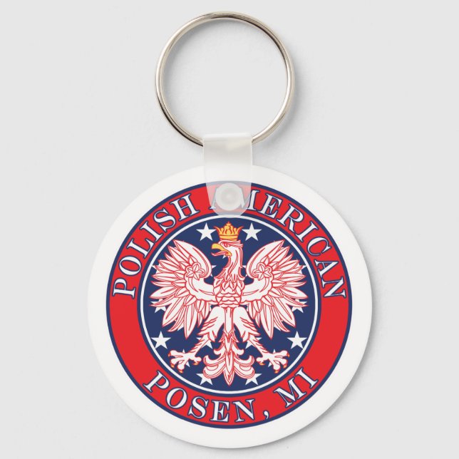 Posen Michigan Polish Keychain (Front)