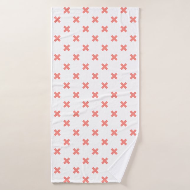Poser les points de croix sur blanc (Serviette de bain)
