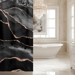 Posh Bathroom Decor   Black Agate