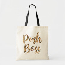 Posh Boss Leopard Printed Tote Bag