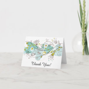 Posh + Carte de remerciements Whimsical