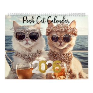 Posh Cat Calendar 2025 Cat