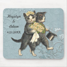 Posh Cats Wedding Blue