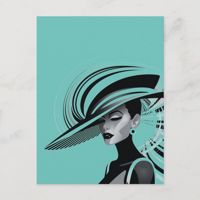 POSH CHIC COLLECTION #1 (TURQUOISE) Carte postale (Devant)